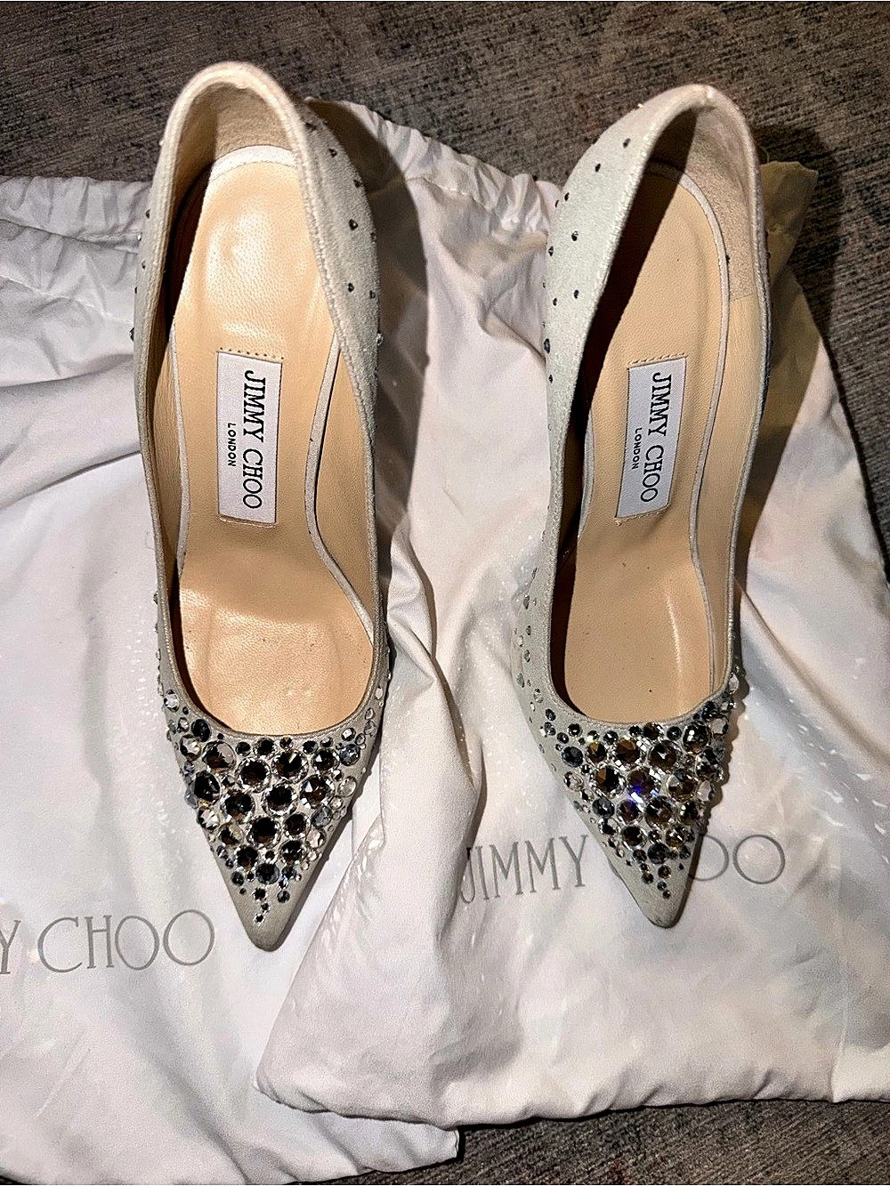 Jimmy Choo Crystal Embellished Heels EU 35 - Picture 3 of 16